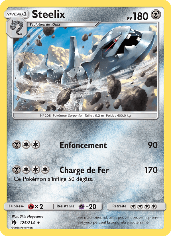 Steelix, carte 125 de Tonnerre Perdu