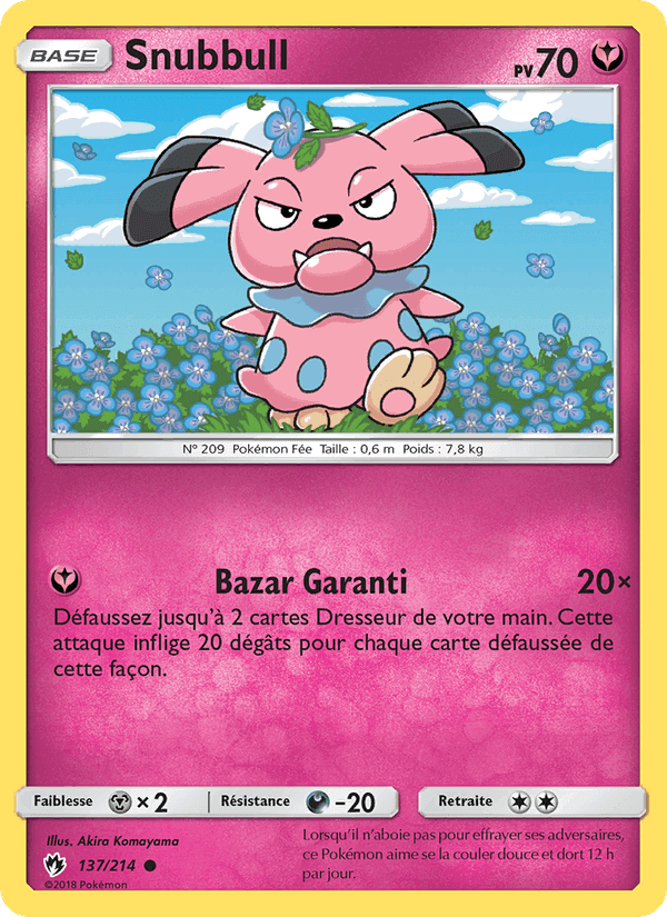 Snubbull, carta 137 di Tonnerre Perdu