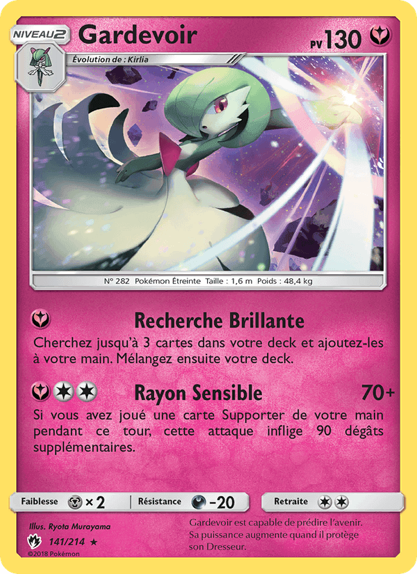 Gardevoir, carta 141 de Tonnerre Perdu