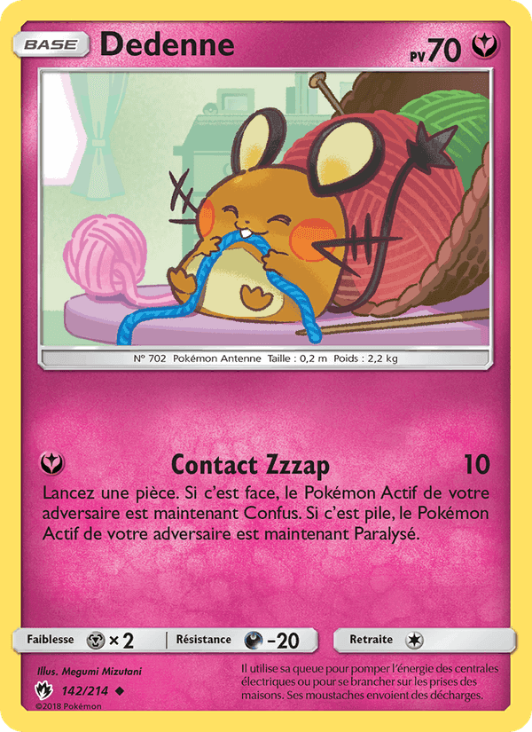 Dedenne, carte 142 de Tonnerre Perdu