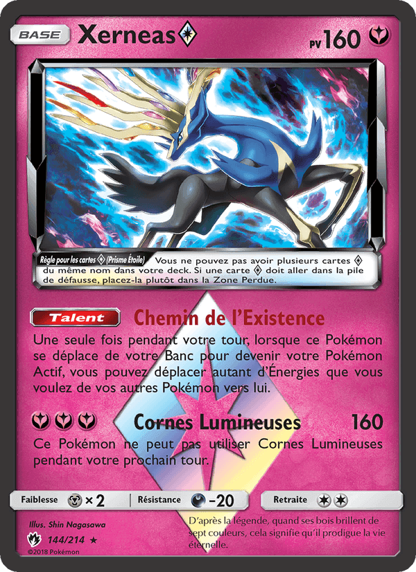 Xerneas ◇, carte 144 de Tonnerre Perdu