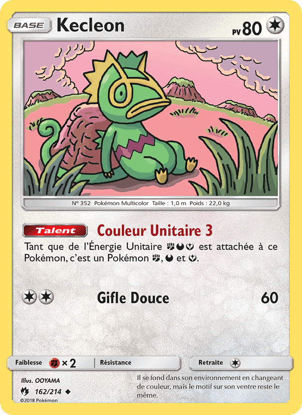Kecleon, carte 162 de Tonnerre Perdu