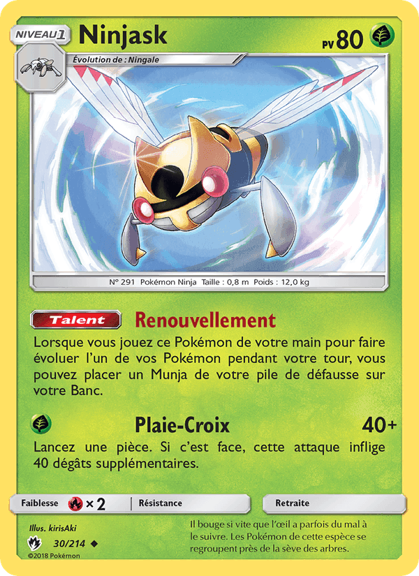 Tonnerre Perdu の 30 番、Ninjask