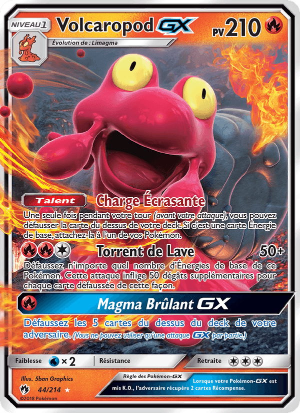 Volcaropod GX, carta 44 di Tonnerre Perdu