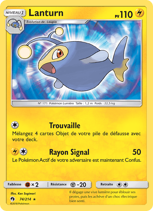 Lanturn, card 74 from Tonnerre Perdu