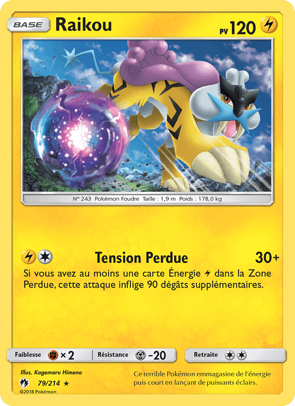Raikou, card 79 from Tonnerre Perdu