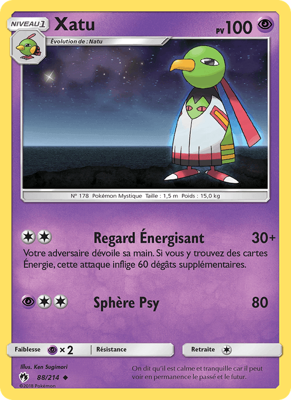 Xatu, carte 88 de Tonnerre Perdu