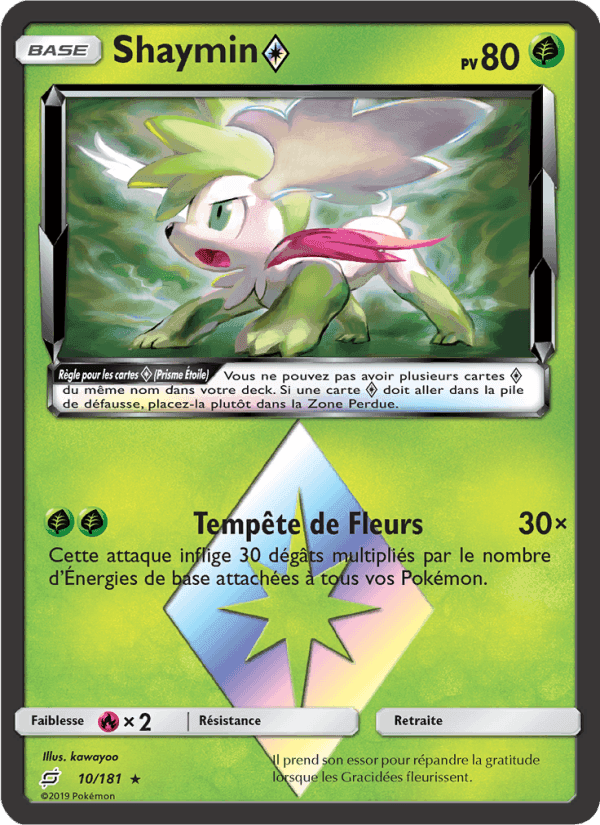Shaymin ◇, carte 10 de Duo de Choc