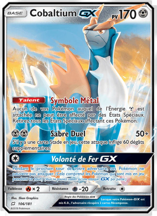 Cobaltium GX, carte 106 de Duo de Choc