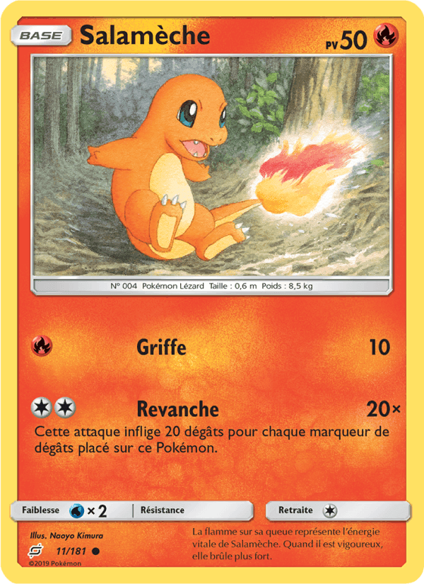 Salamèche, carte 11 de Duo de Choc