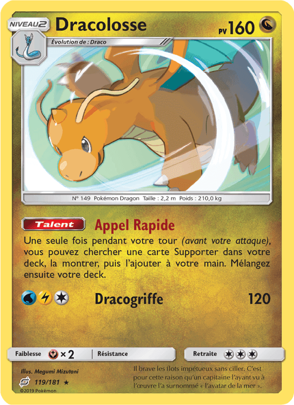 Dracolosse, carte 119 de Duo de Choc