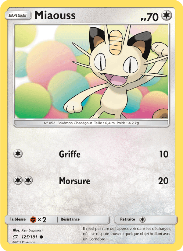 Miaouss, carte 125 de Duo de Choc