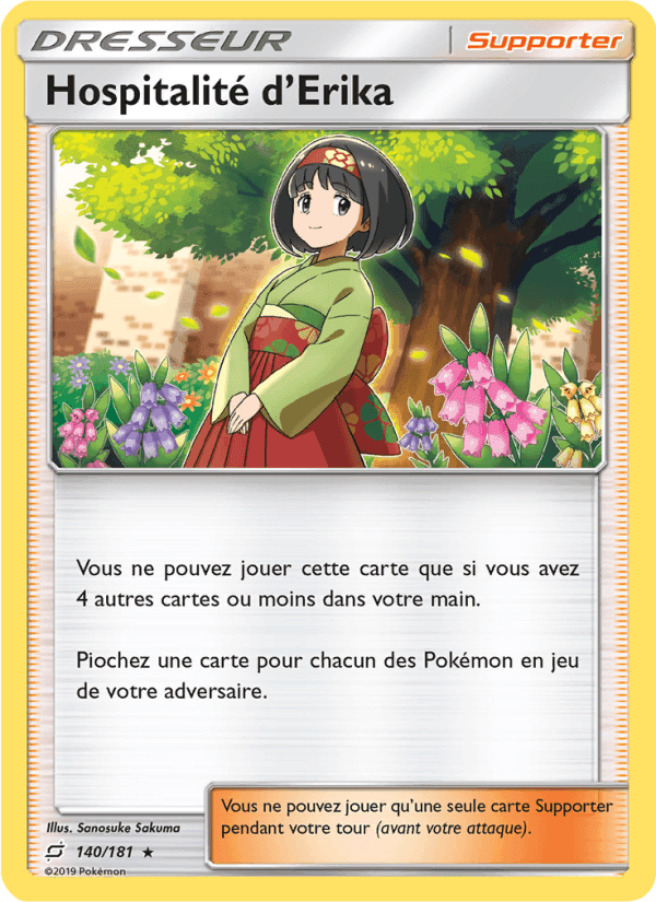 Hospitalité d’Erika, carte 140 de Duo de Choc