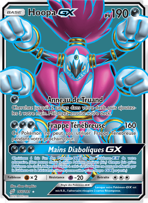 Hoopa GX, card 166 from Duo de Choc
