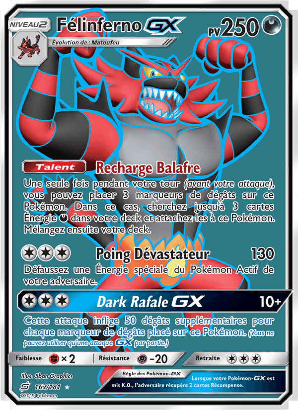 Félinferno GX, carte 167 de Duo de Choc