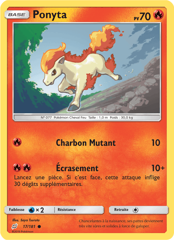 Ponyta, carte 17 de Duo de Choc