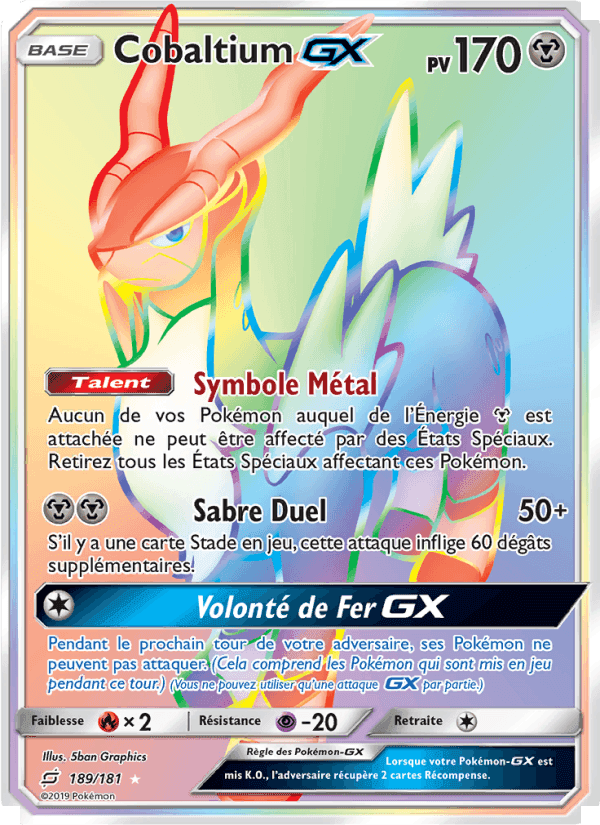 Cobaltium GX, carte 189 de Duo de Choc