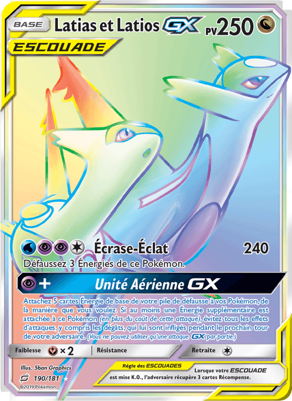 Latias et Latios GX, carte 190 de Duo de Choc