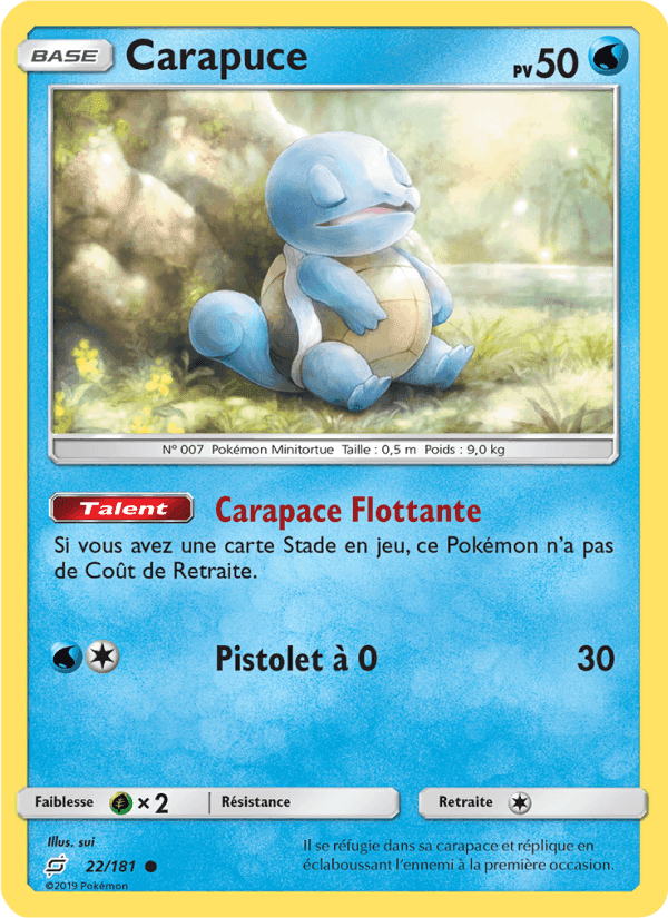 Carapuce, carte 22 de Duo de Choc