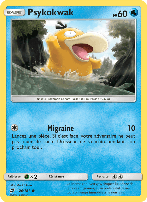 Psykokwak, carte 26 de Duo de Choc