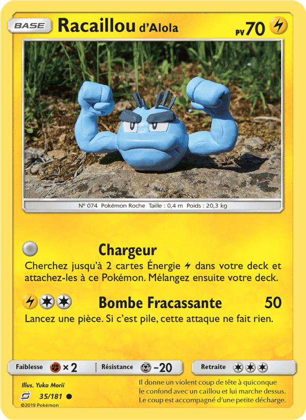 Racaillou d’Alola, carta 35 di Duo de Choc