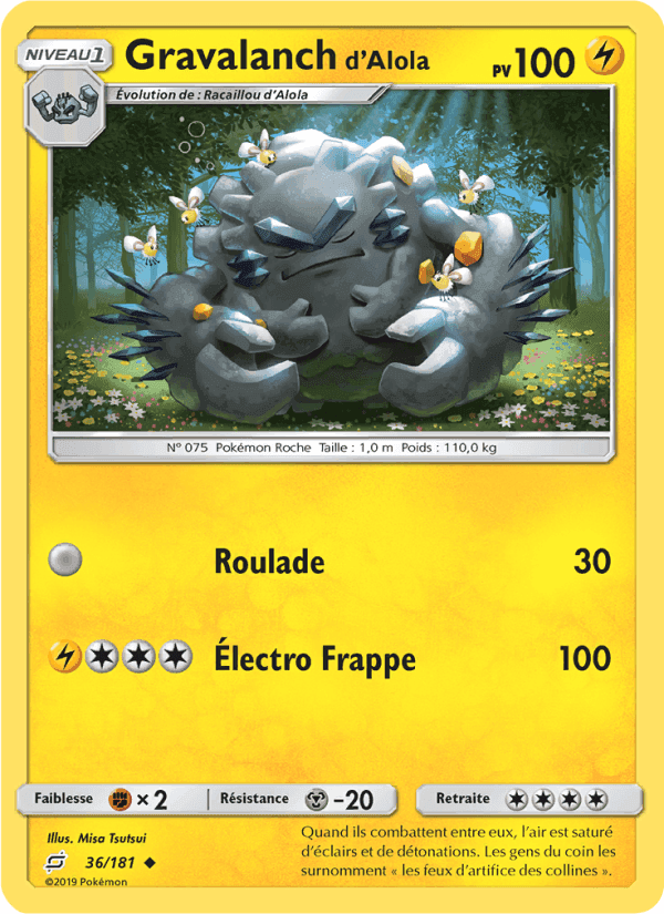 Gravalanch d’Alola, carte 36 de Duo de Choc