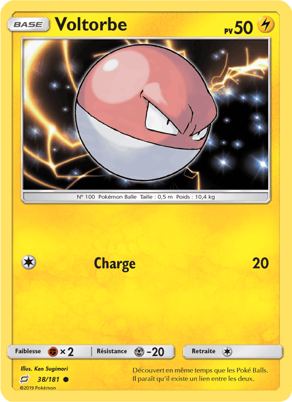 Voltorbe, carte 38 de Duo de Choc