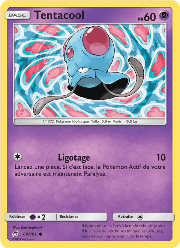 Tentacool, carte 60 de Duo de Choc