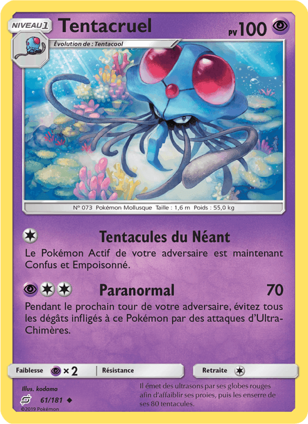 Tentacruel, carte 61 de Duo de Choc