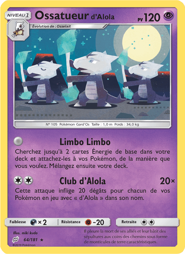 Ossatueur d’Alola, carte 64 de Duo de Choc