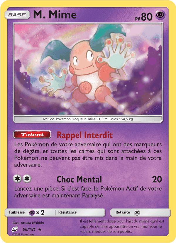 M. Mime, card 66 from Duo de Choc