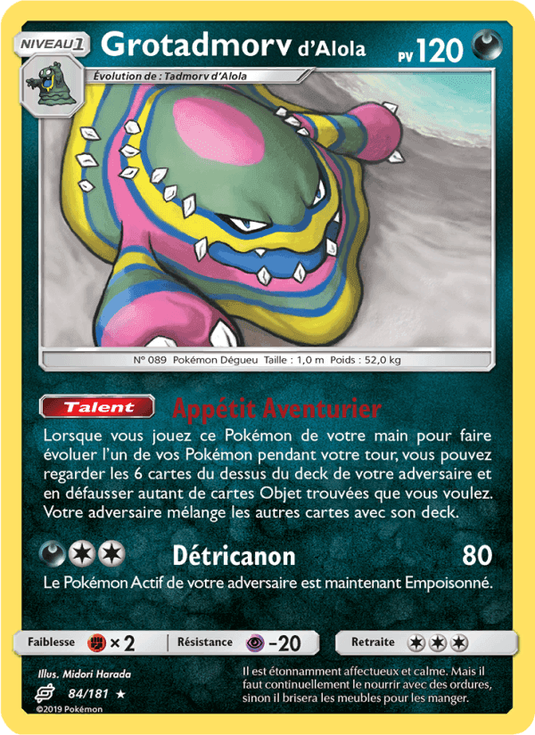 Grotadmorv d’Alola, carte 84 de Duo de Choc