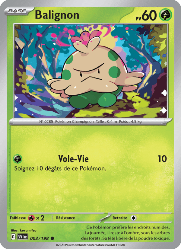 Balignon, carte 003 de Écarlate et Violet