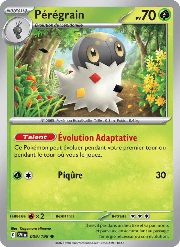 Pérégrain, carte 009 de Écarlate et Violet