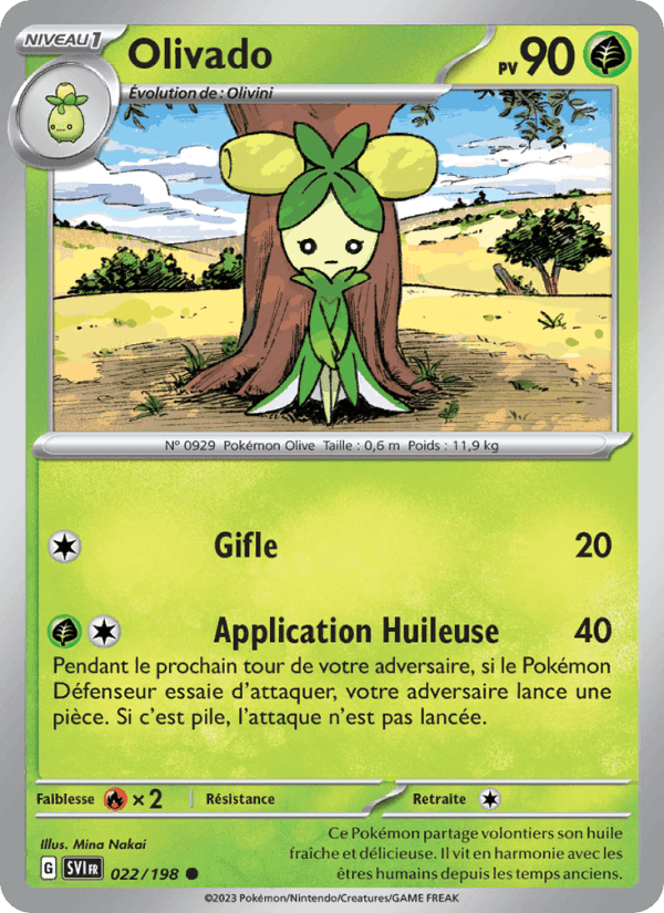 Olivado, carte 022 de Écarlate et Violet