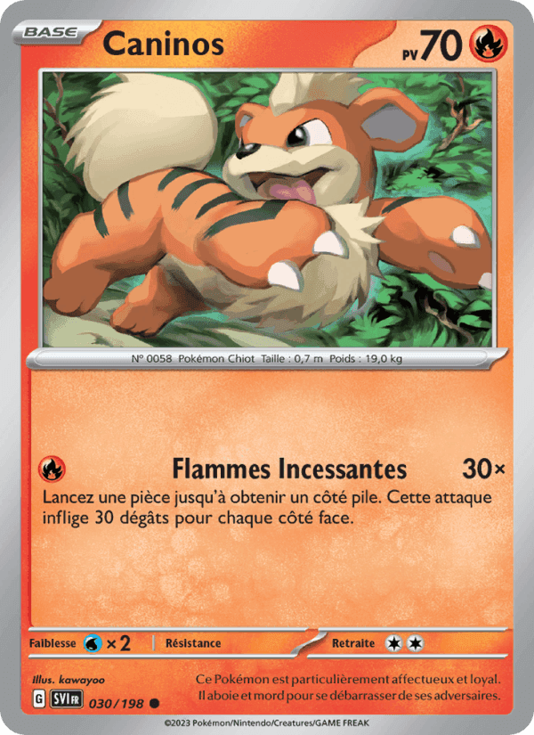 Caninos, carte 030 de Écarlate et Violet