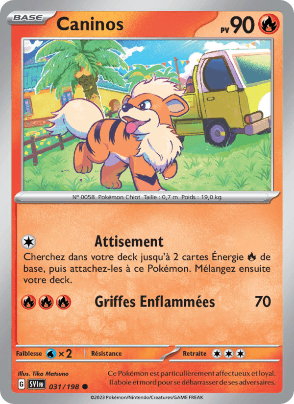 Caninos, carte 031 de Écarlate et Violet
