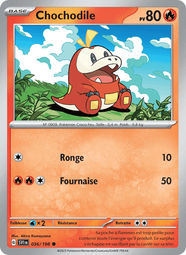 Chochodile, carte 036 de Écarlate et Violet