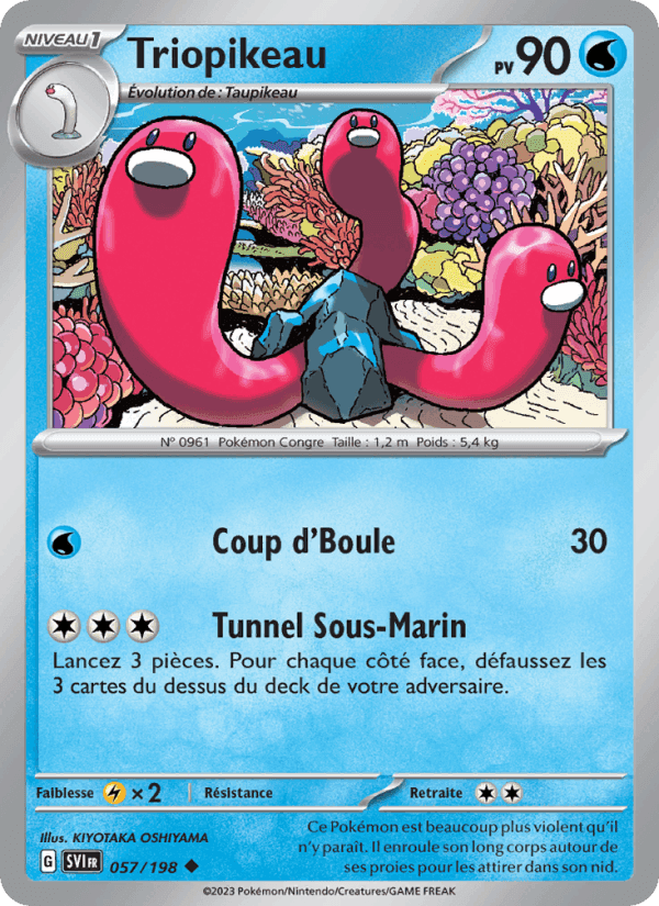 Triopikeau, carte 057 de Écarlate et Violet