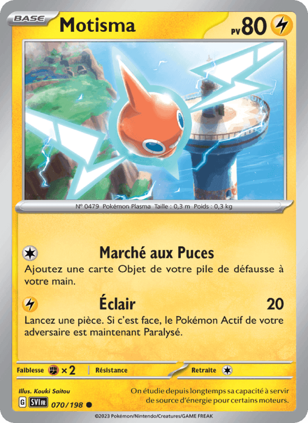 Motisma, carta 070 di Écarlate et Violet