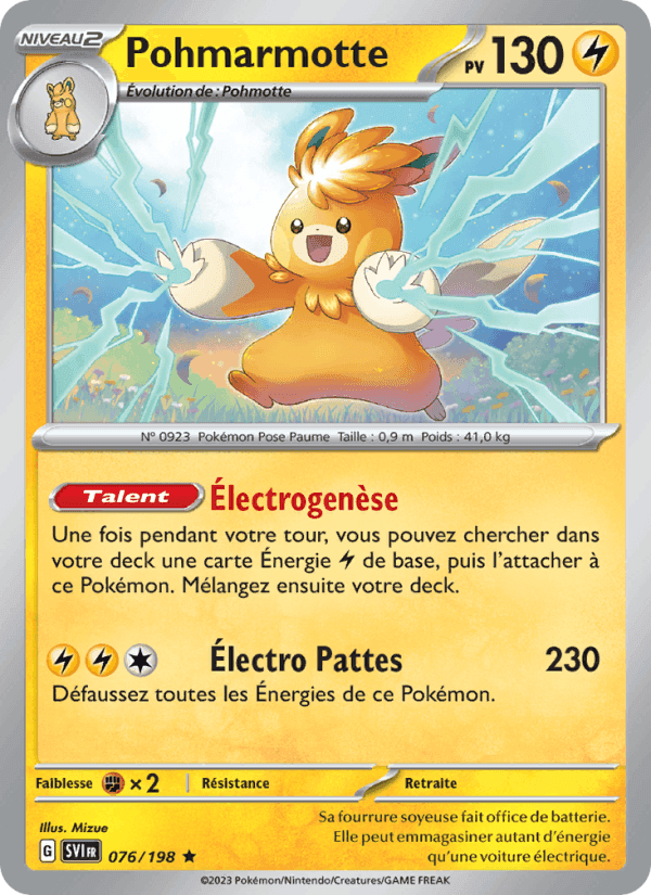 Pohmarmotte, carte 076 de Écarlate et Violet