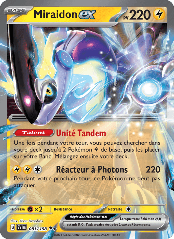 Miraidon-ex, carte 081 de Écarlate et Violet
