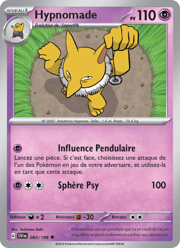 Hypnomade, carte 083 de Écarlate et Violet