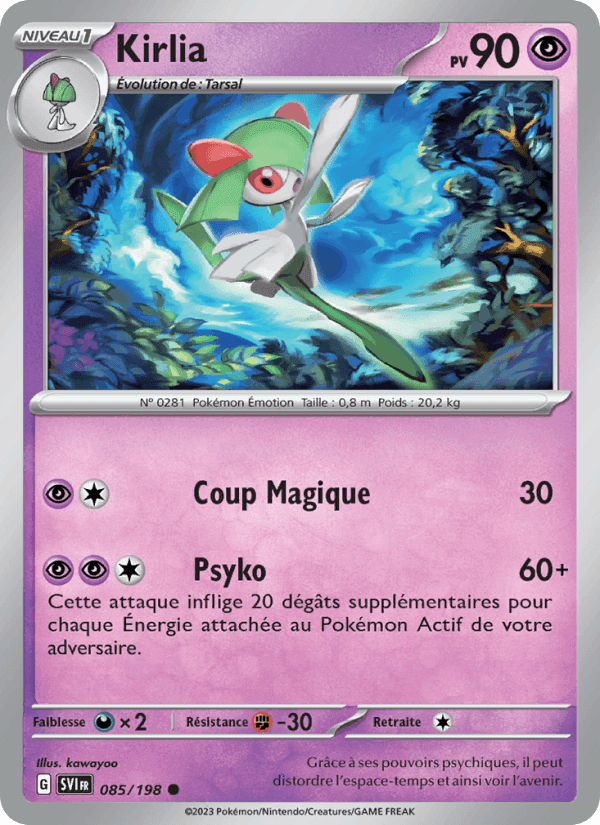 Kirlia, carte 085 de Écarlate et Violet