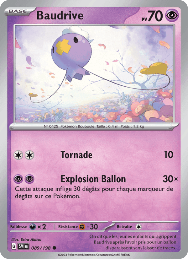 Baudrive, carte 089 de Écarlate et Violet