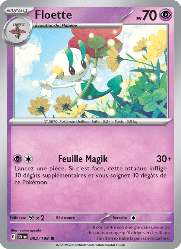 Floette, card 092 from Écarlate et Violet