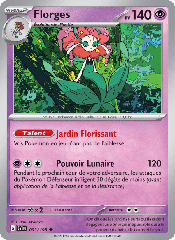 Florges, carte 093 de Écarlate et Violet