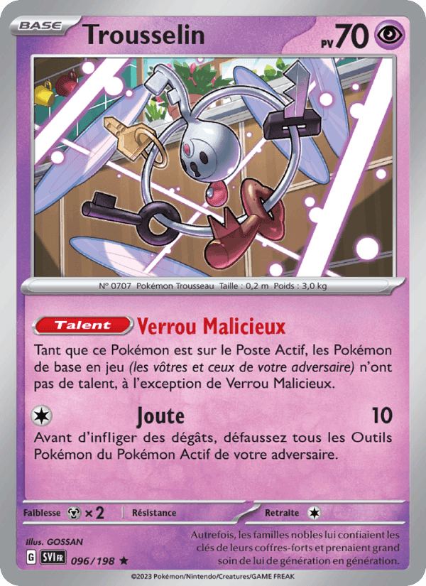 Trousselin, carte 096 de Écarlate et Violet