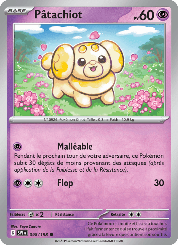 Pâtachiot, carte 098 de Écarlate et Violet