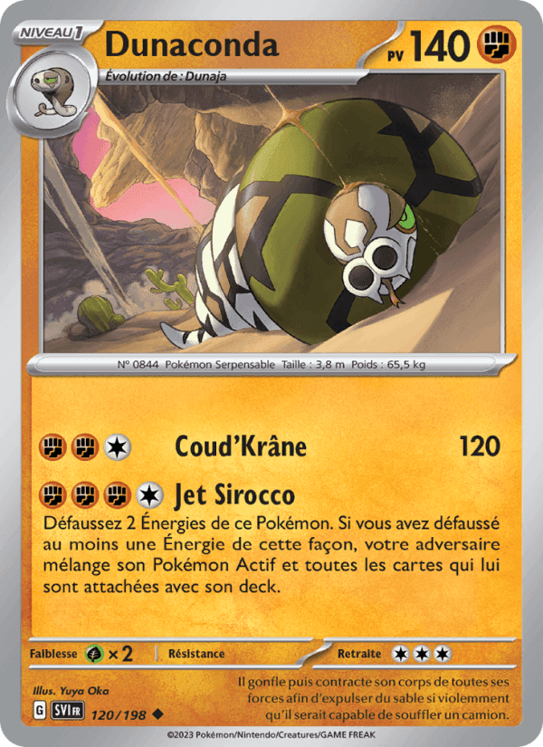 Dunaconda, card 120 from Écarlate et Violet